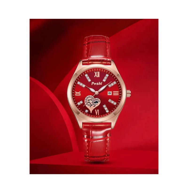 Relógio Feminino Poshi Diamond Heart - Quartzo 2025