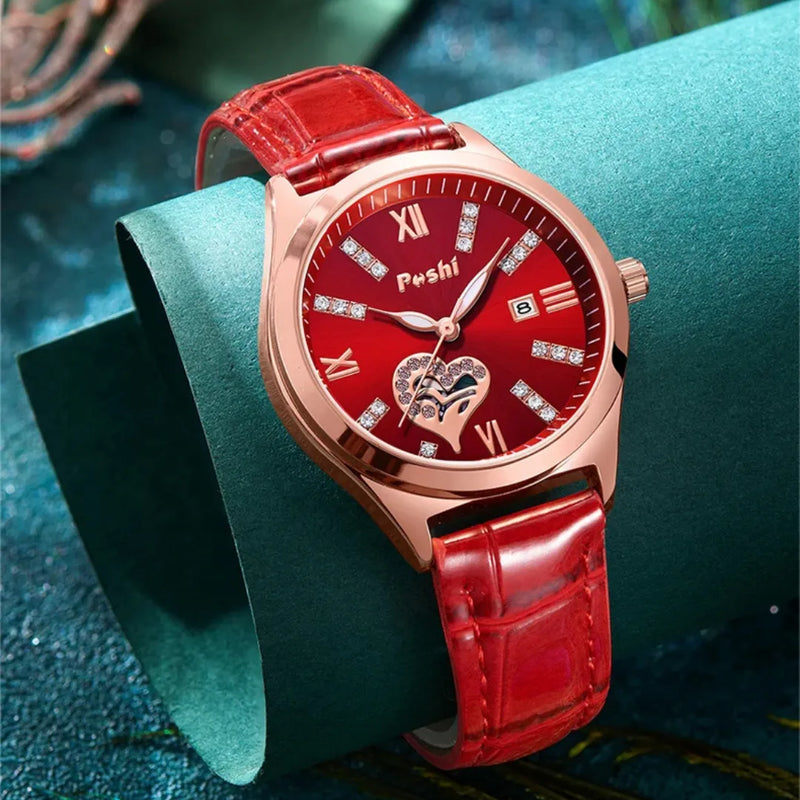 Relógio Feminino Poshi Diamond Heart - Quartzo 2025