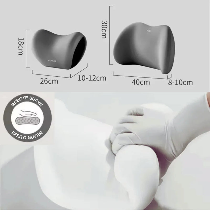 Almofada Apoio Cervical e Lombar -  Espuma de Memória (Memória Foam)