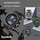 Relógio Quartzo, Militar SunAIR PRO - LED Dual Display à Prova d'Água e de Choque