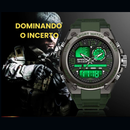 Relógio Quartzo, Militar SunAIR PRO - LED Dual Display à Prova d'Água e de Choque