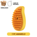 Escova 3 em 1- PetClean, Higiene com Vapor para Cães e Gatos