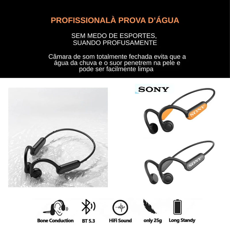 Fone Condução Óssea SONY BoneConfort - Liberdade Total