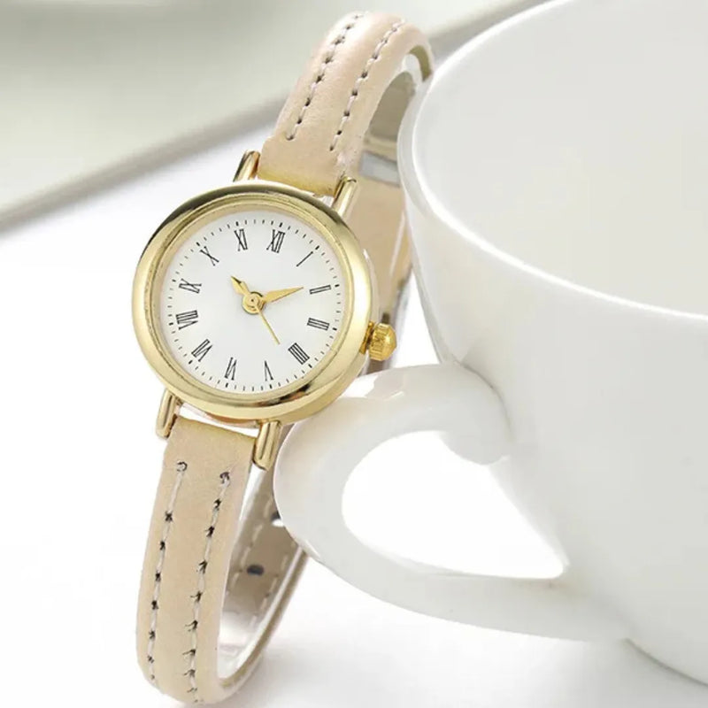 Relógio de Couro Casual REFINE - Feminino De Pulso Quartzo