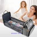 Berço Dobrável  MommyCare 3 em 1 - Mochila Multifuncional para Mamães