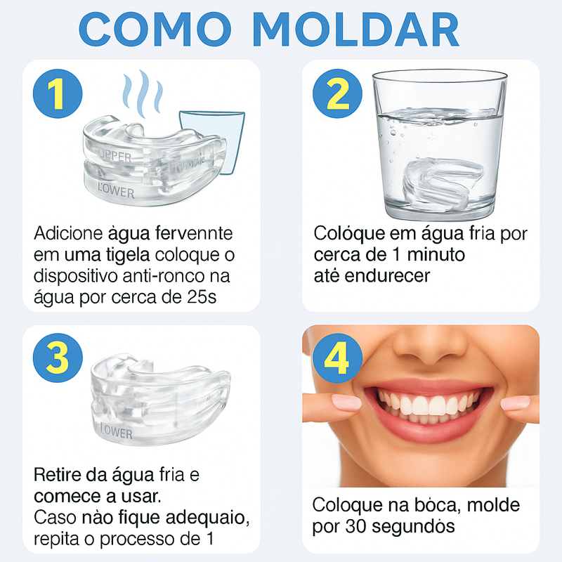 SleepGuard Pro — Anti Ronco Ajustável para Noites Silenciosas e Sono Restaurador!