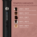 StyleBrush Pro — Mini Alisador de Cabelo 2 em 1 com Escova e Aquecimento Rápido!