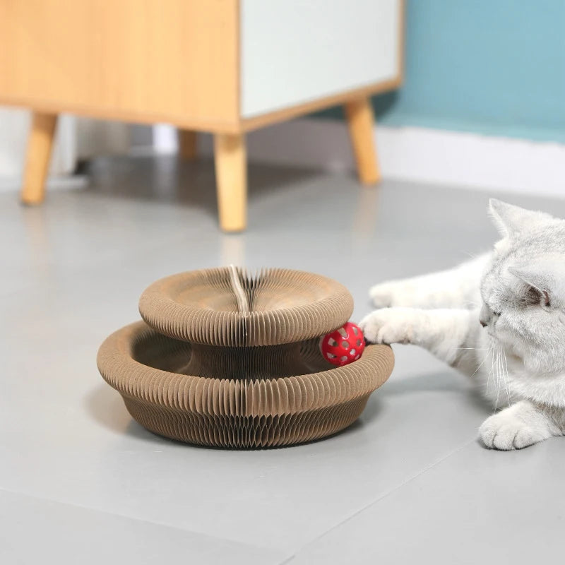 Brinquedo Arranhador Sanfona Mágica para Gatos