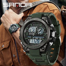 Relógio Quartzo, Militar SunAIR PRO - LED Dual Display à Prova d'Água e de Choque