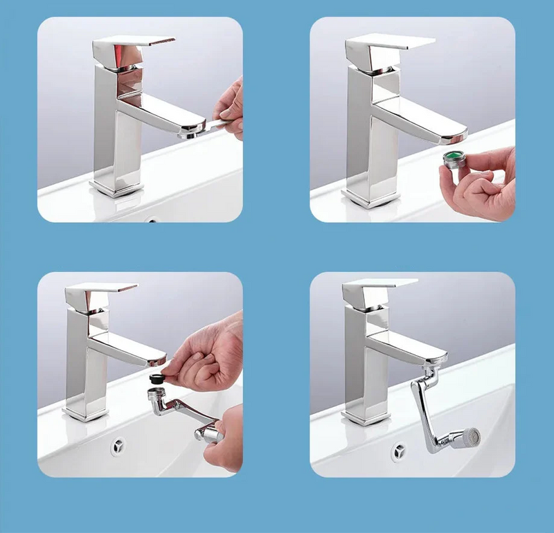 Extensor de Torneira Rotativa De 1080 - AquaFlex