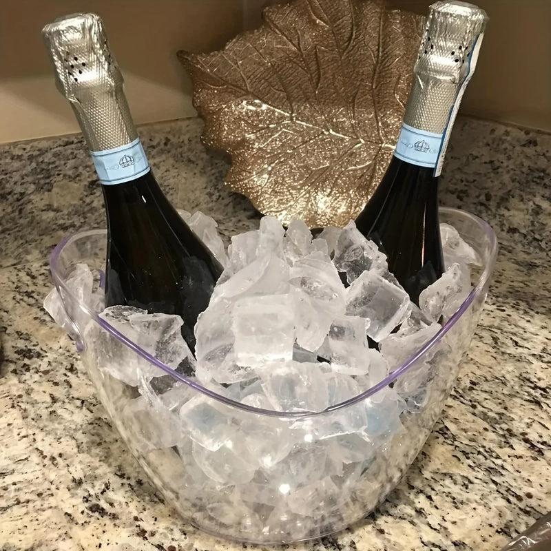 Balde de Gelo Premium IceLux 3,5L - Transparente, Fácil Transporte