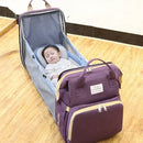 Berço Dobrável  MommyCare 3 em 1 - Mochila Multifuncional para Mamães