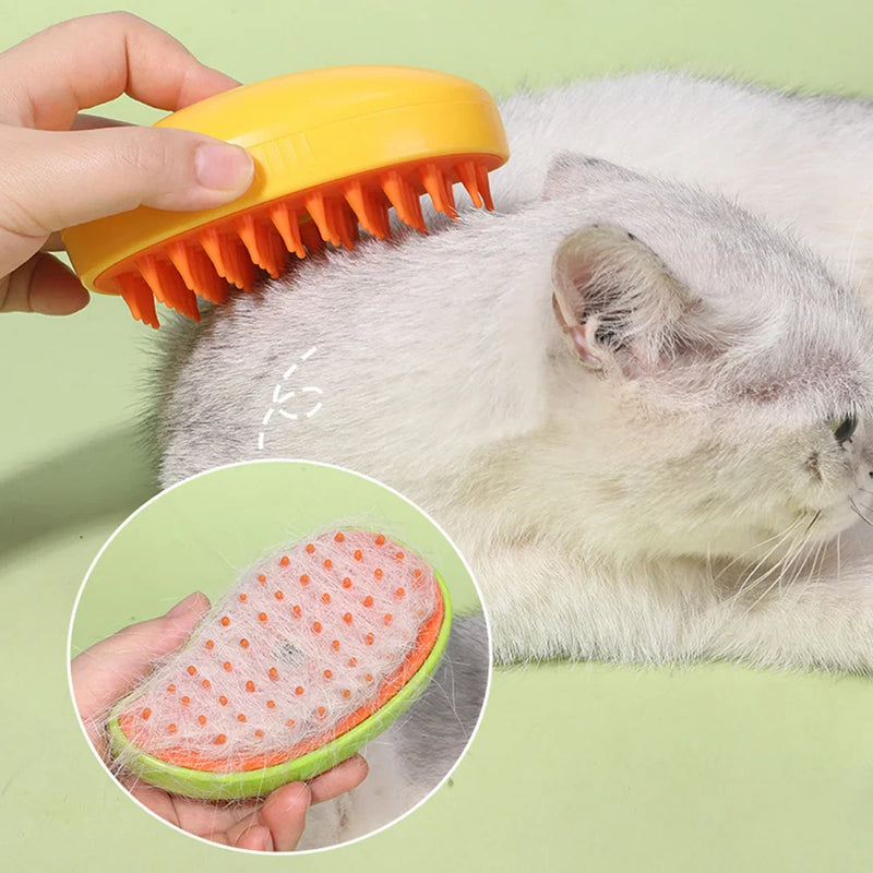 Escova para Pets  AirBrush 3 em 1 - Banho, Massagem e Remoção de Pelos