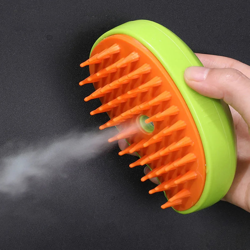 Escova para Pets  AirBrush 3 em 1 - Banho, Massagem e Remoção de Pelos
