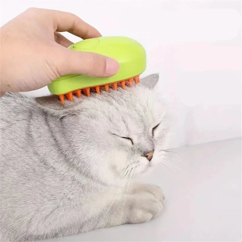 Escova para Pets  AirBrush 3 em 1 - Banho, Massagem e Remoção de Pelos