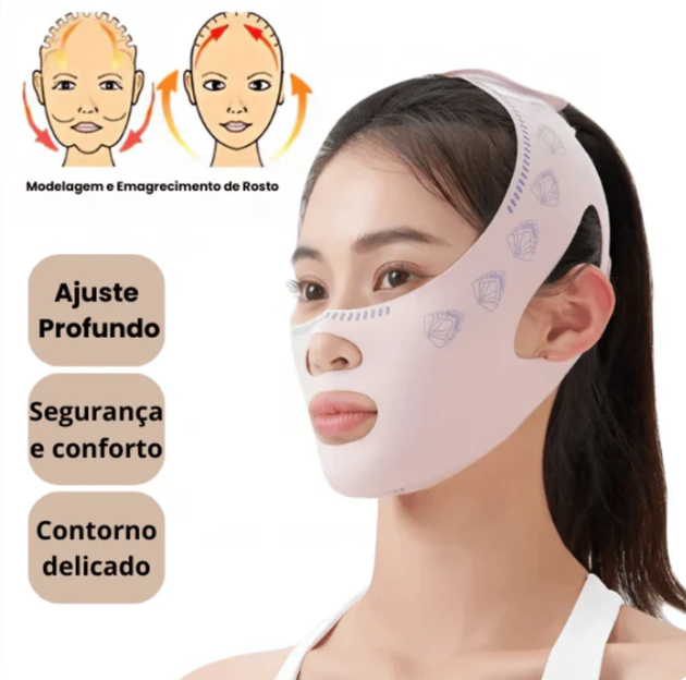 V-Revitalize™ Máscara de Contorno Facial | Suaviza Rugas, Papada e Modela o Rosto